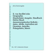 E. von Seydlitzian geography