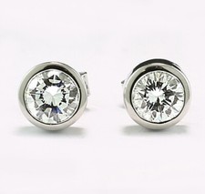 Solitär-Brillant-Ohrstecker   0,70 carat E/VS 900-Platin  WBW 8.000 EURO