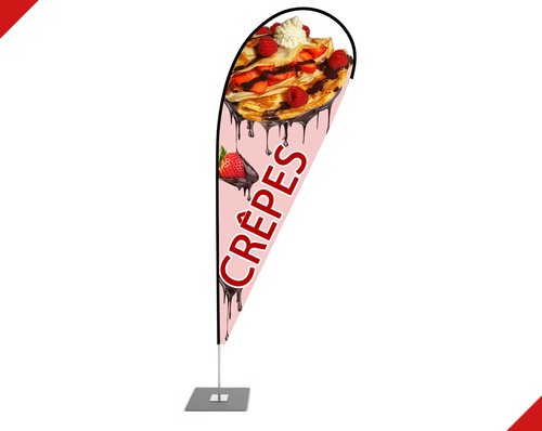 Beachflag crêpes imbiss - beachflag,