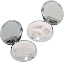 Metall Pillendose 2 Stück