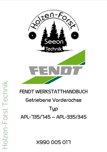 Fendt werkstatthandbuch allrad - werkstatthandbuch,