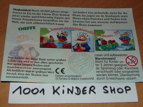 Kinder cromignons die otzis - cromignons,