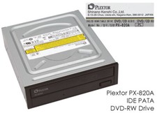 IDE 40-PIN DVD-BRENNER PLEXTOR PX-820A CD-ROM CD-RW DVD-ROM DVD-RW SCHWARZ PX4