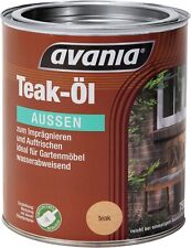 €10,00L  2,5L  Avania Teak-Öl teak außen imprägniert und frischt Gartenmöbel auf