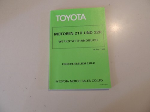 1981 werkstatthandbuch 0l - werkstatthandbuch, 2.0l