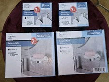 2x Edelstahl Glas Seifenschale