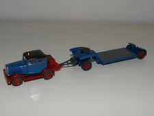Wiking 1:87 Nr.502/4 Tiefladezug Hanomag ST 100,blau
