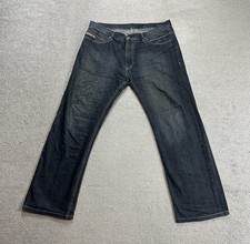 DIESEL Herren Jeans Hose W42 L32 Vintage Regular Bootcut Flare 20912 Blau