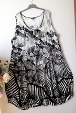 Twister tolles Zebra-Jersey-Kleid Gr.5/56-58-60 Ballon Viskose Super Zustand