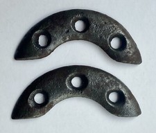 2 Stossplatten Marschstiefel Schnürschuhe Wehrmacht Eisen Gr.2 2.WK original