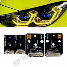 Gelbe DRL LED Boards für BMW M3 M4 G80 G82 G22 Scheinwerfer Tagfahrlicht