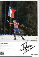 Biathlon-Originalautogrammkart
