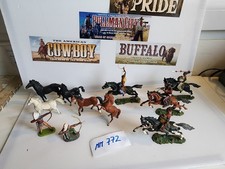 4 x  indianer reiter elastolin