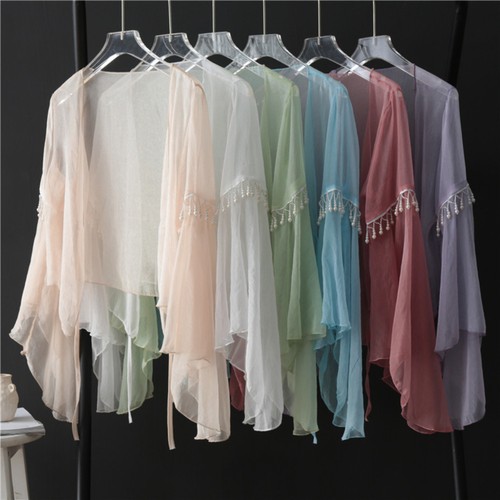Damen chiffon cardigan bolero - cardigan,