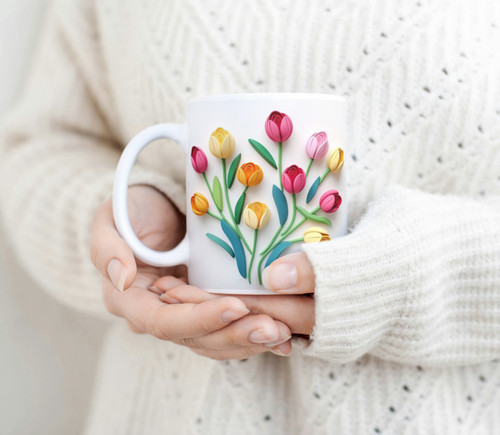 Blumen tulpen flower mug - tulpen,