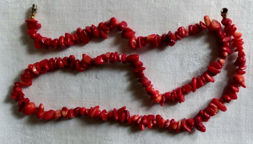 Korallenkette rot - 60, cm,