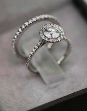 Halo Ehering Set 2,85 Karat