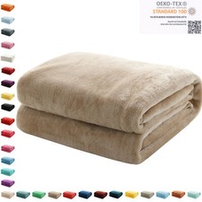 Kuscheldecke Flauschige Wohndecke Fleecedecke Sofadecke Bettüberwurf 240 x 270cm