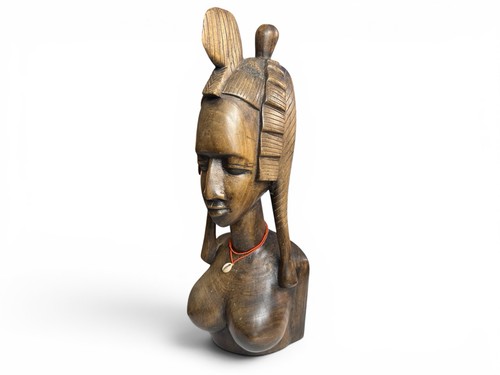 Afrikanische holzskulptur frau - afrikanische,