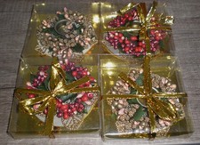 Kerzenhalter Weihnachten für Stabkerzen 4 Stück