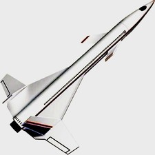 Sonderpreis! Fliegende Modellrakete SUPERCRUISER in OVP, OOP