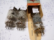 3 Stück - EF83 Röhren Telefunken - geprüft Roetest V10 - sehr gut         #RS1-6