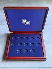 Leuchtturm Volterra Duo De Luxe Münzkassette für 5 D-Mark Gedenkmünzen in Kapsel