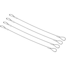 8 Zoll Sicherheitskabel, 4er Set 20 cm x 1,2 mm Szene Beleuchtung Seil Doppelschnalle 