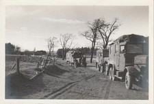 Vintage Foto Militärfahrzeuge