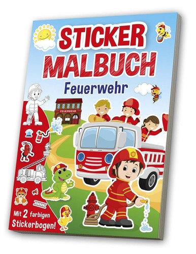 Mal stickerbuch feuerwehr - &, stickerbuch: