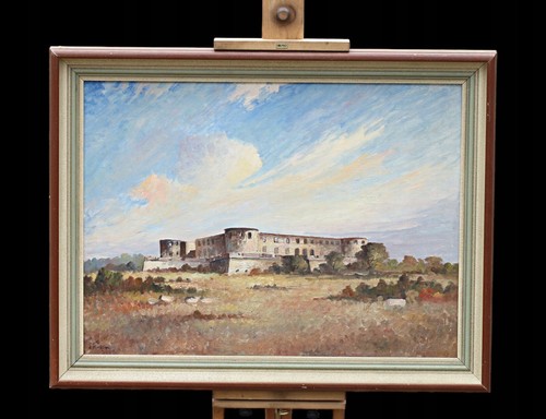 Sommerlandschaft mit burgruine - mit,