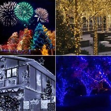 Lichterkette 200LED 20M Niedervolt Weihnachtsbeleuchtung Innen Außen, Lichterkette