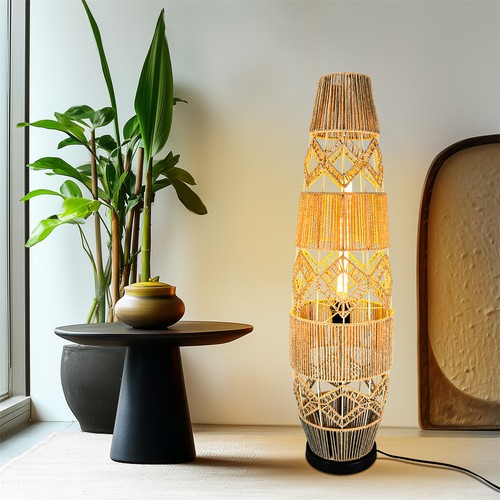 Stehleuchte natur bodenlampe - natur,