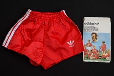 Adidas Shorts Vintage Hose Pant West Germany Nylon Shiny Glanz 80er 80s 140 NEU