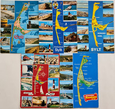 Insel SYLT Lot 5 x Landkarten