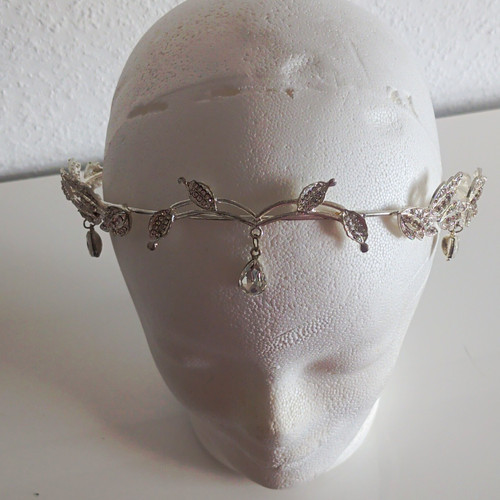 Haarreif damen silber metall - haarreif,