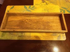 Holztablett 40 cm lang 14 cm breit 4 cm hoch