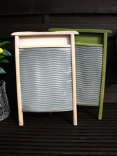 2 x  altes Waschbrett  Holz