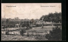 Lütgendortmund, Ansichtskarte, Kinderspielplatz Volksgarten 1909 