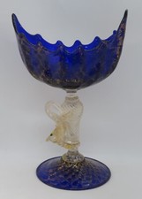Murano Salviati Blau Glas