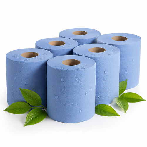 Handtuchrollen blau - 6x,