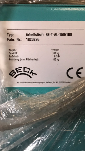Beck absaugtisch - beck,