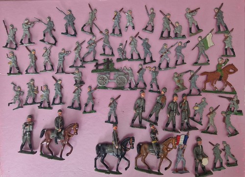 Antike zinn soldaten - soldaten, in