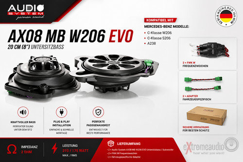 Audio system ax08 - audio, w206