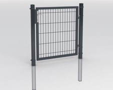 Gartentür Gartentor Zauntür Zauntor 2D Einzeltor Hoftür Tor Gartenpforte Zaun