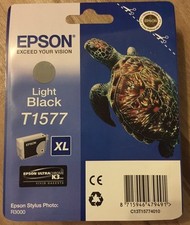 Original Epson T1577 XL Light Schwarz C13T15774010 Epson Stylus Photo R3000