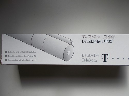Druckfolie für telekom fax - druckfolie,