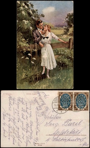 Künstlerkarte gemälde - künstlerkarte:, /