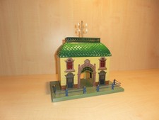 16854) BING uralt - Spur 0 - seltener Bahnhof - L. 25,5 cm - prof. restauriert