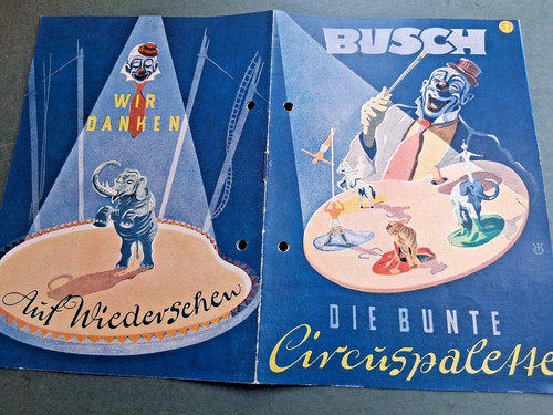 1957 ddr programm zirkus busch - 1957,